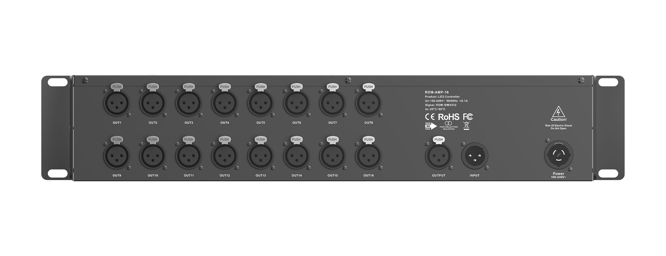 DMX/RDM信号放大分配器 RDM-AMP-16