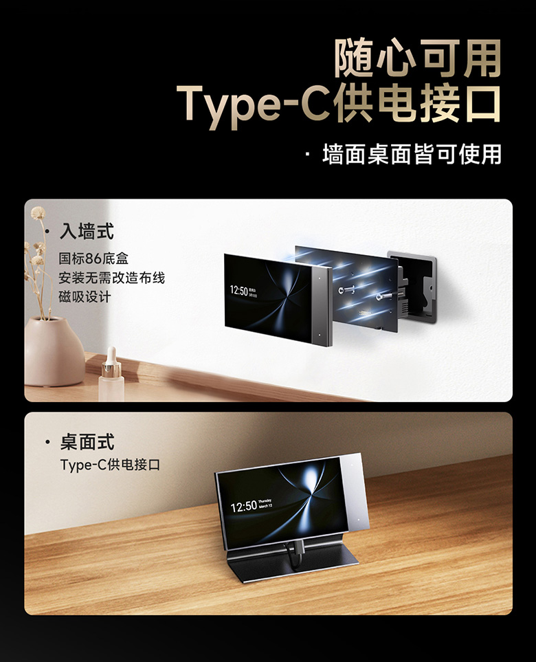 兴发个人中心登录通道新品超级面板6SType-C供电接口